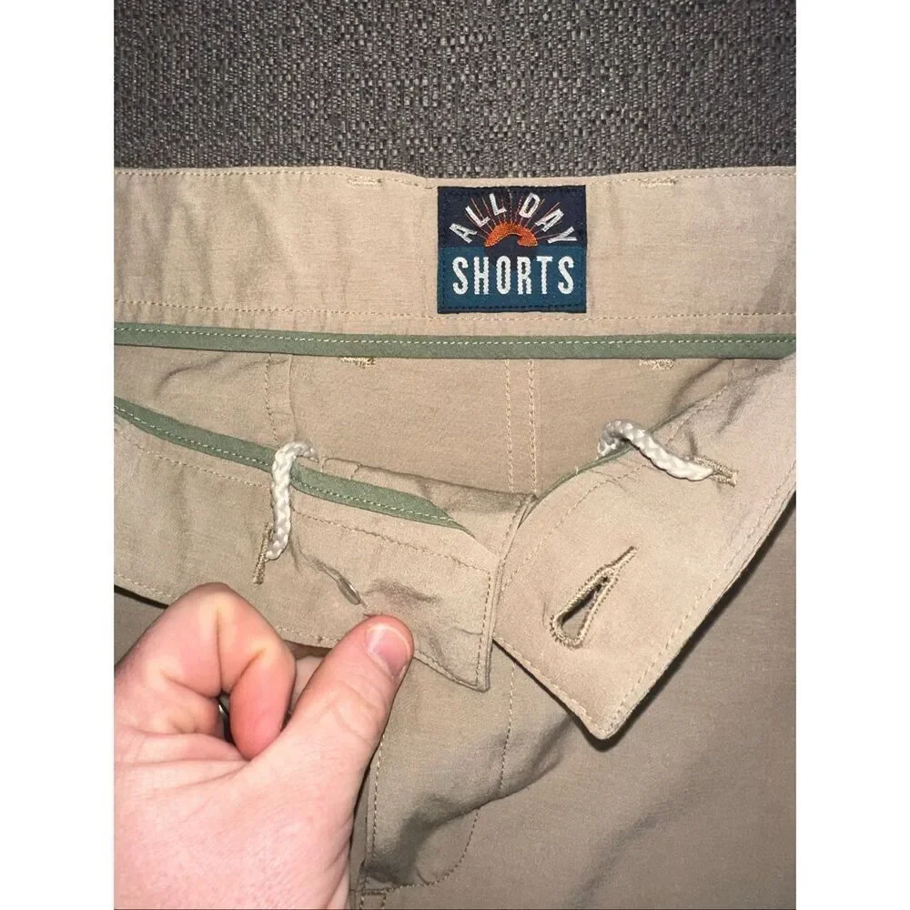 Faherty Men's All Day Shorts Khaki Size 42